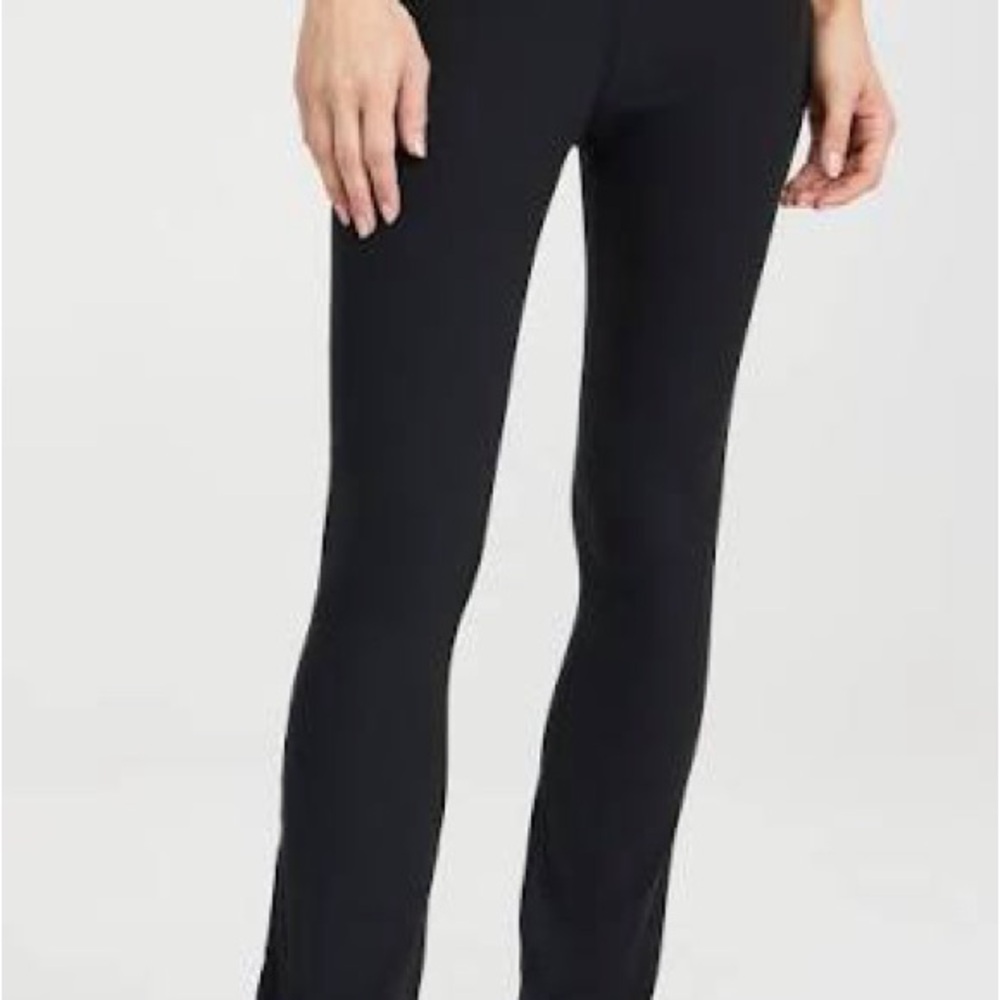 Outdoor Voices Black Rib Kick Crop Pants